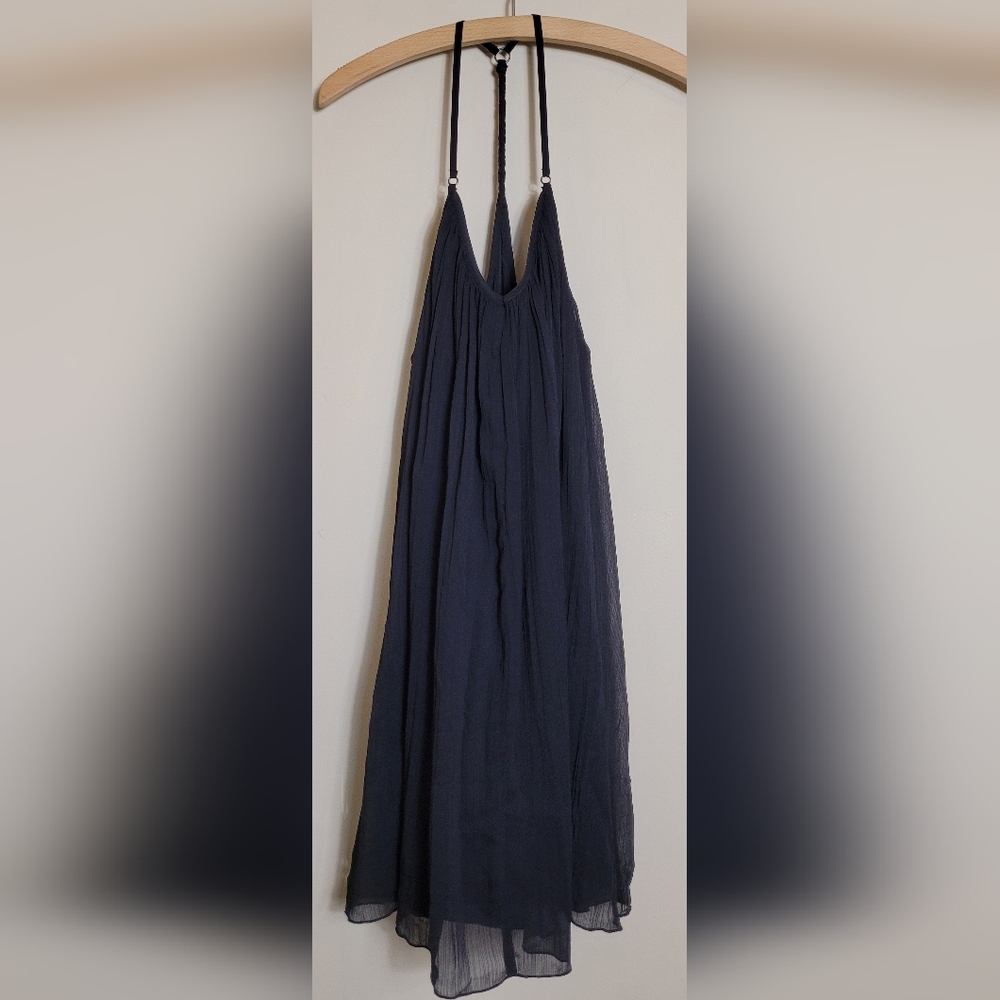 Abercrombie & Fitch Black Mini Dress with Spaghetti Straps Medium